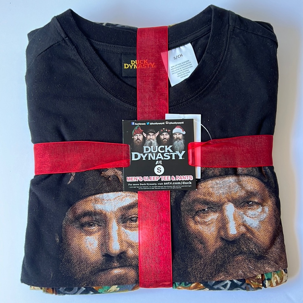Duck Dynasty Men Sleep Tee & Pants Black new S